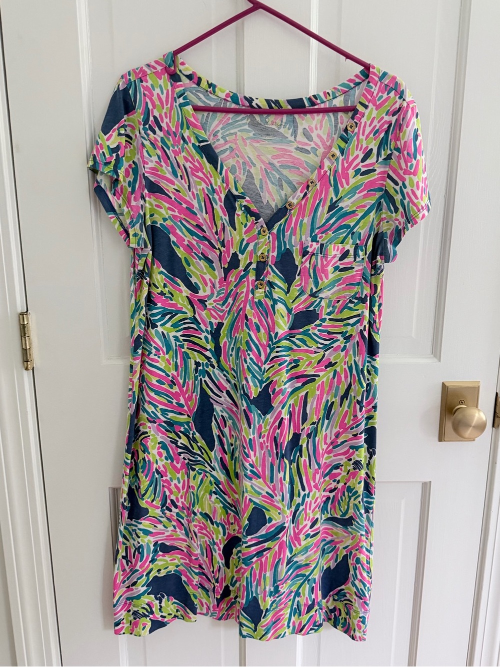Lilly Pulitzer Multicolored Short Sleeved Dress